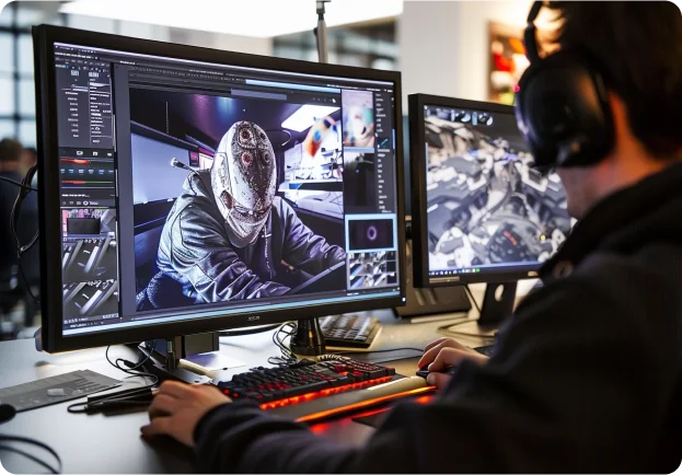 Graphic Designer using Adobe Illustrator