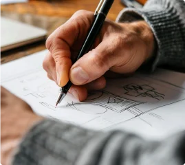 Brainstorming Ideas on Paper