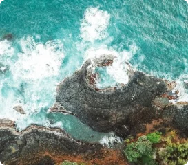 Aerial View of a Lake